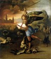 San Miguel y el Dragón maestro renacentista Rafael